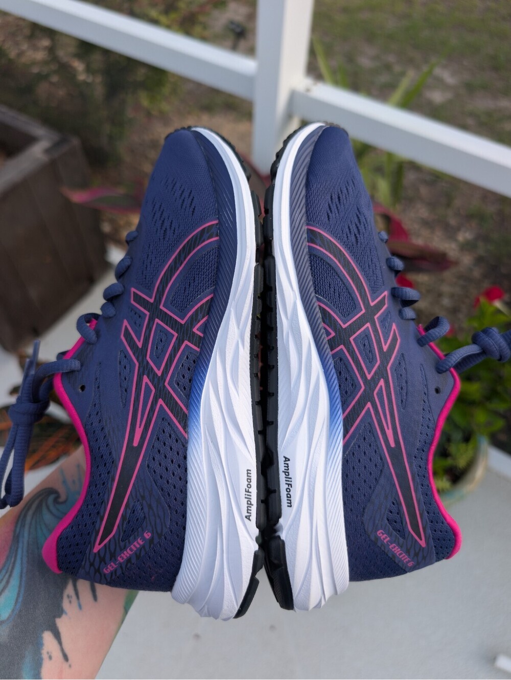 ASICS Women's GEL-Excite 6 Running Shoes Sz 6 Indigo Pink Rave Athletic Comfort - Picture 12 of 13